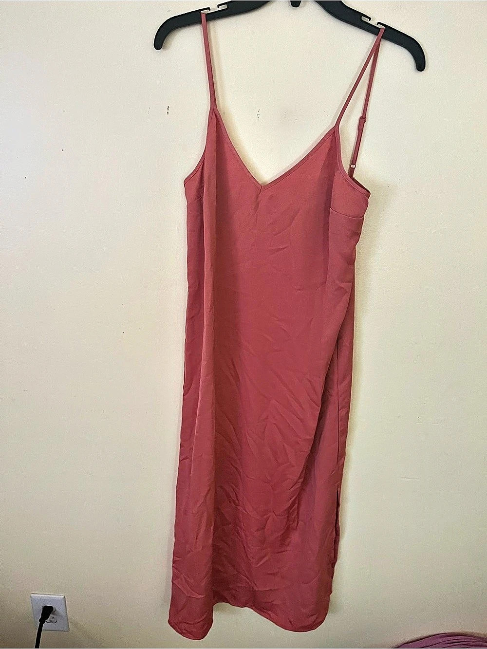 A New Day Rust Maxi Slip Dress Size XS NWT